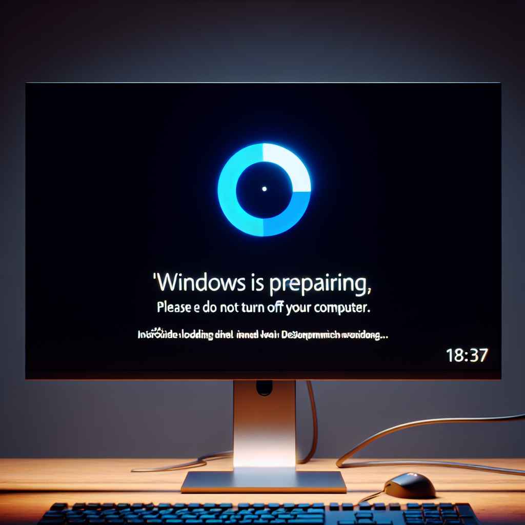 windows wird vorbereitet schalten sie den computer nicht aus hängt